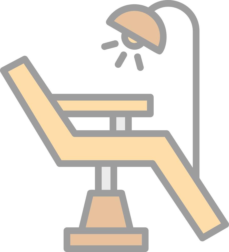 Dentist Chair Vector Icon Design