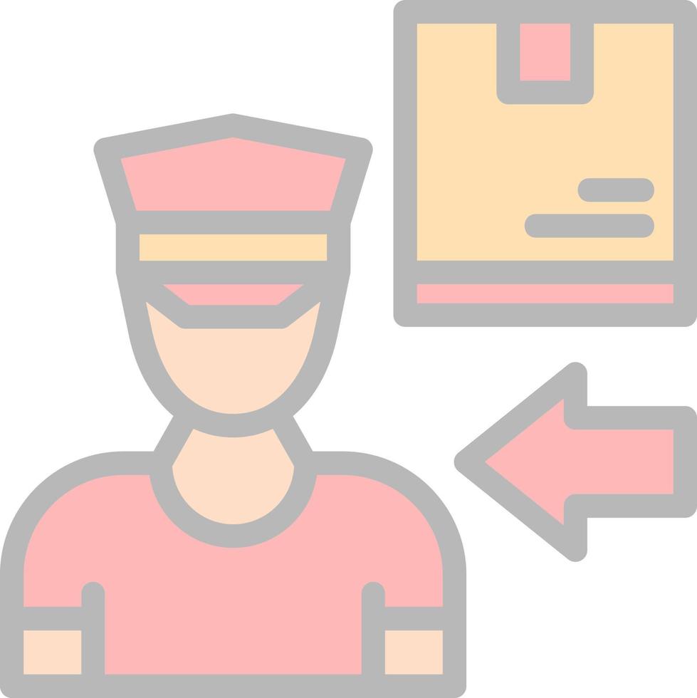 Delivery Boy Vector Icon Design