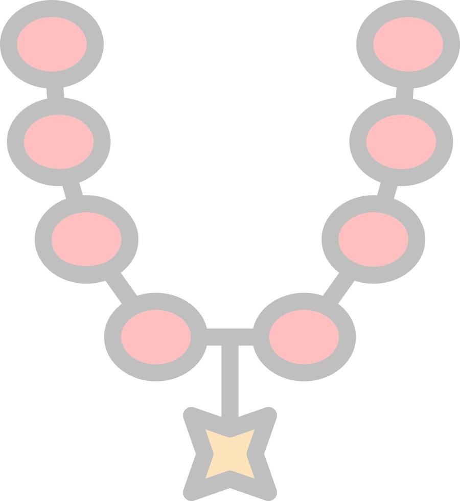 Necklace Vector Icon Design