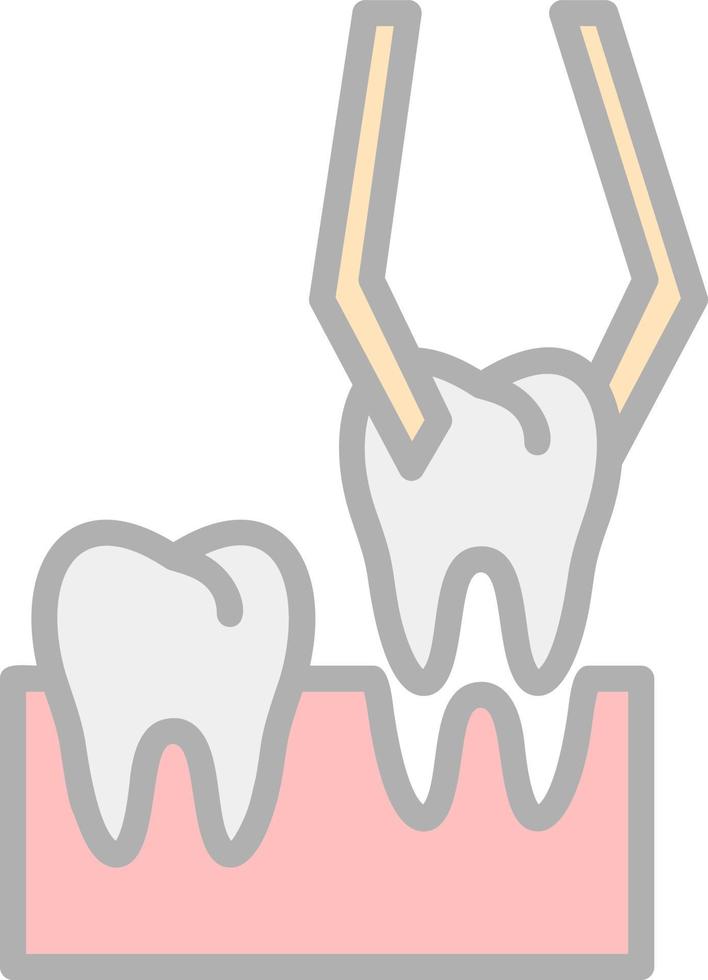 diseño de icono de vector de extracción de dientes