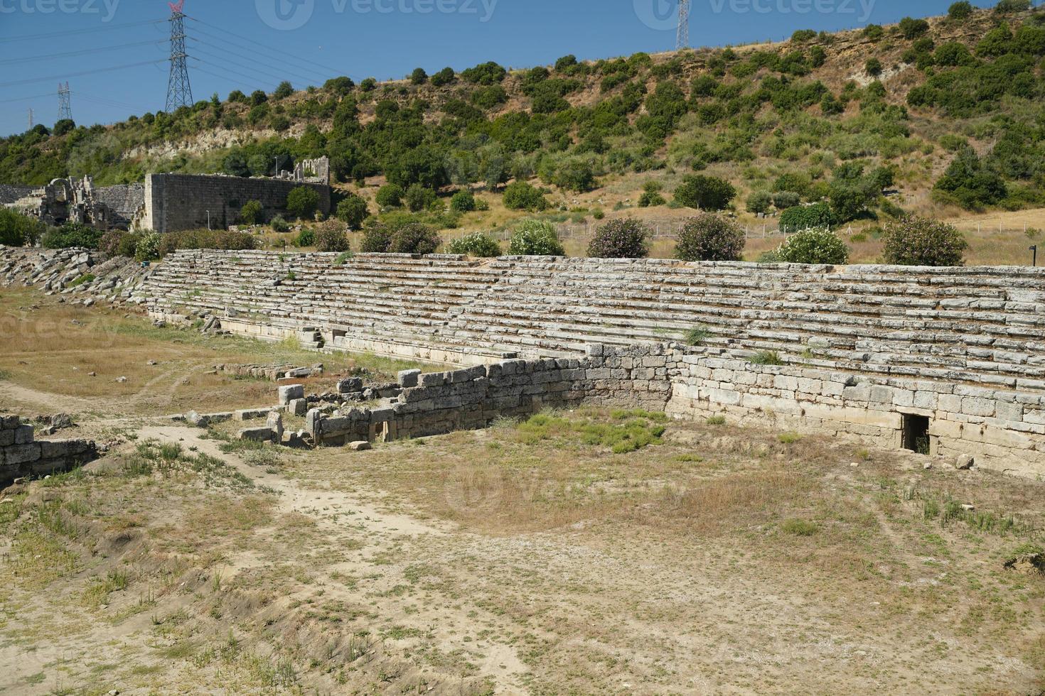 Stadium of Perge Ancient City in Antalya, Turkiye photo