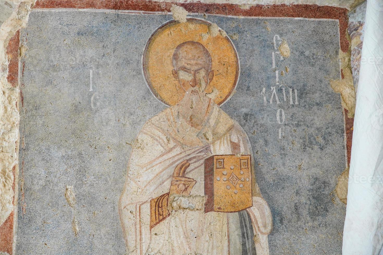 Fresco in Saint Nicholas Church in Demre, Antalya, Turkiye photo