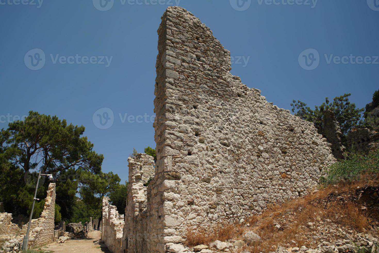 ciudad antigua de olympus en kumluca, antalya, turkiye foto