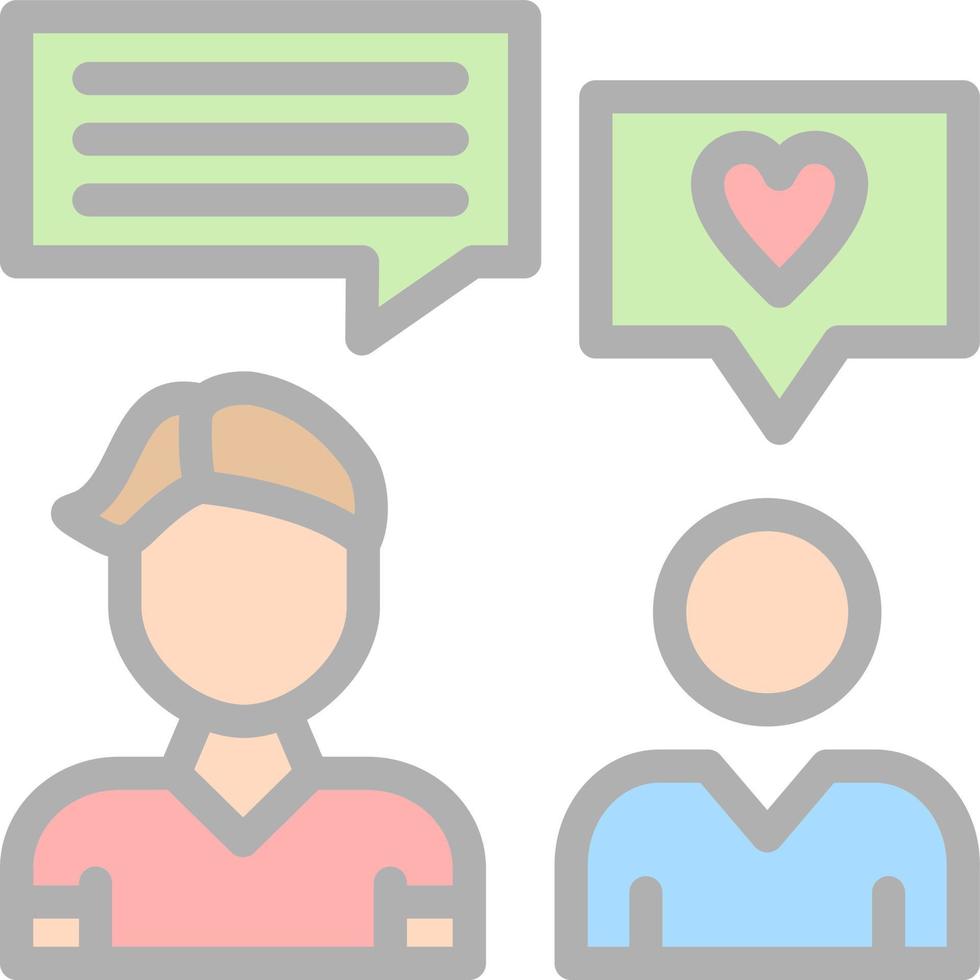 Chatting Vector Icon Design