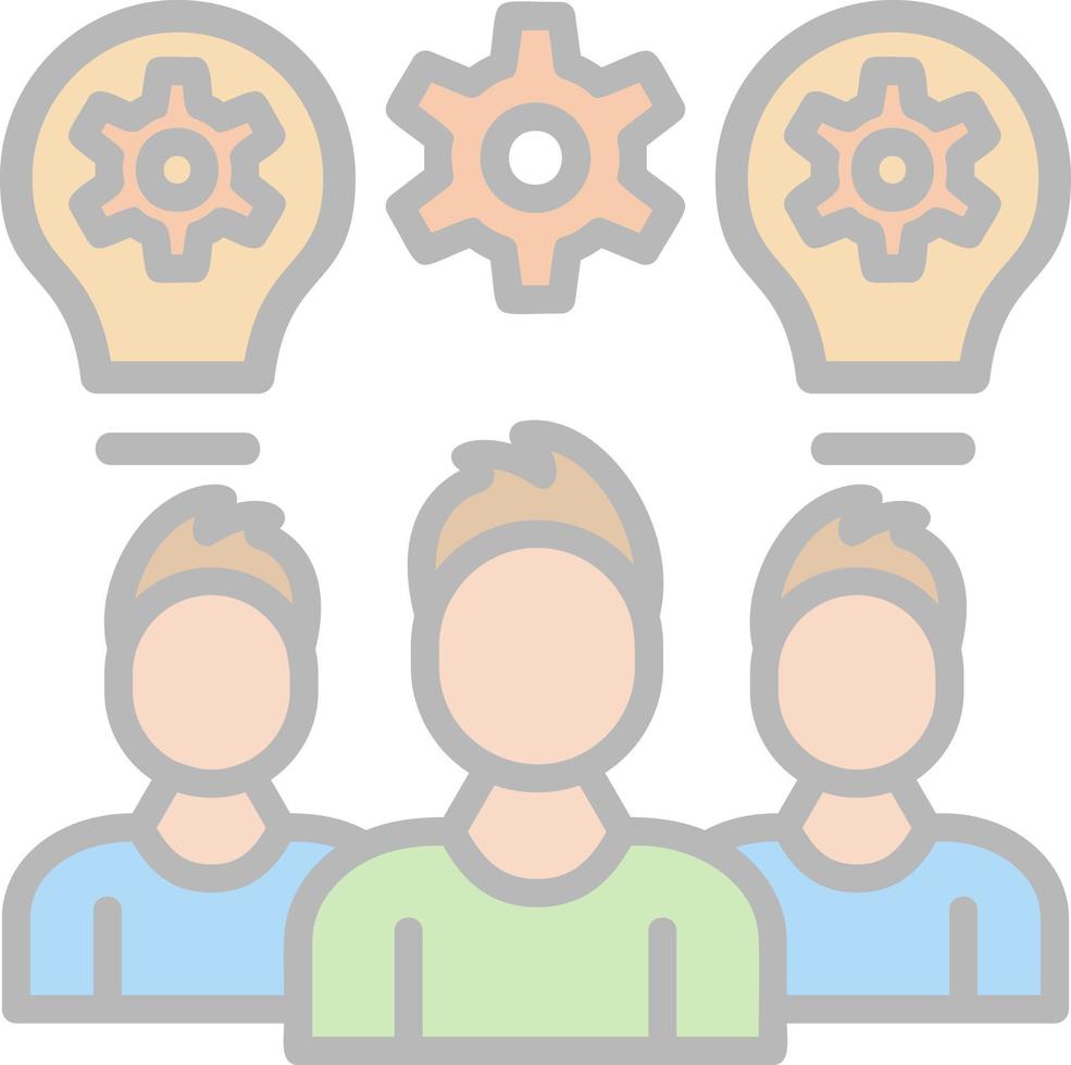 Team Work Vector Icon Design