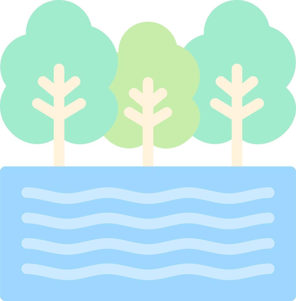 Lake Vector Icon Design