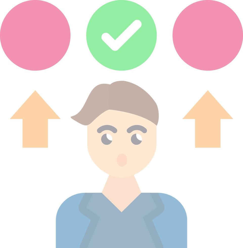 Decision Making Vector Icon Design