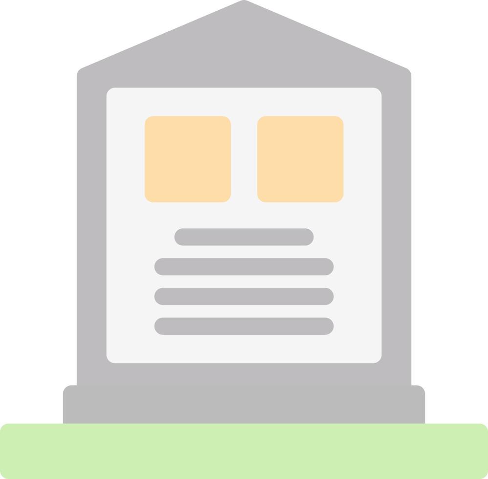 Cemetery Vector Icon Design