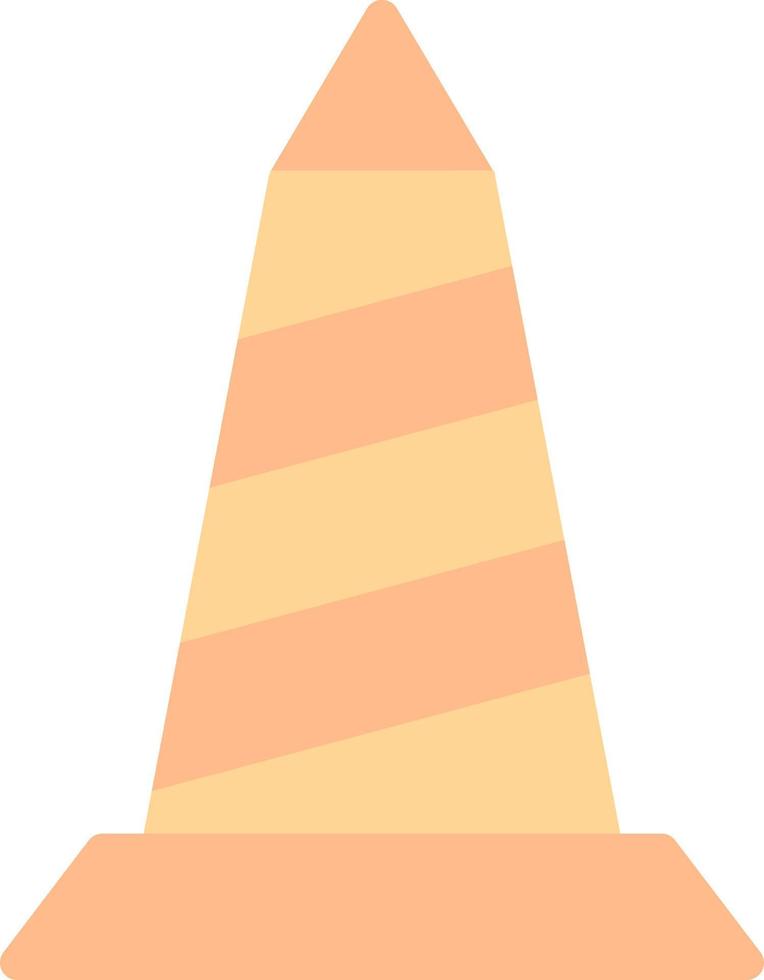 Traffic Cone Vector Icon Design