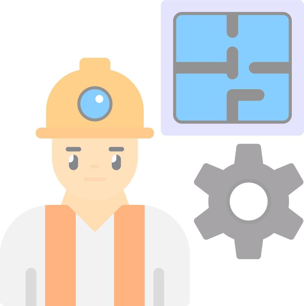 Civil Engineer Vector Icon Design