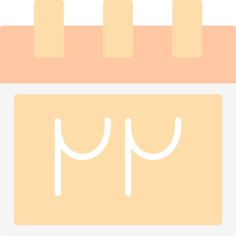 Persian Calendar Vector Icon Design