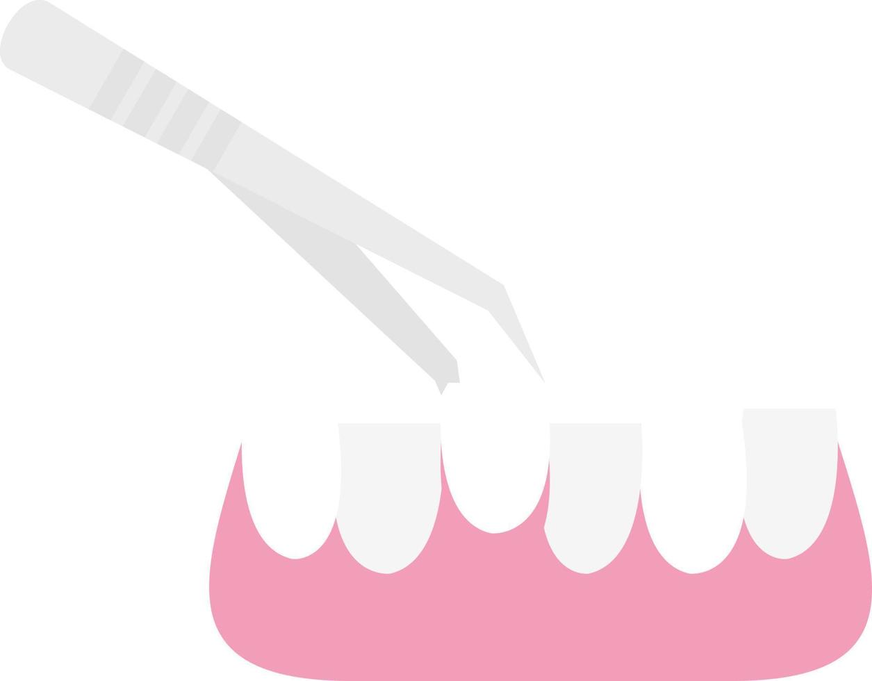 Tooth Extraction Vector Icon Design