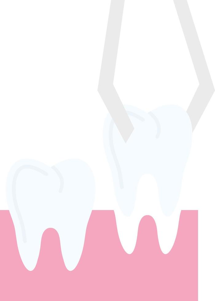 Teeth Extraction Vector Icon Design