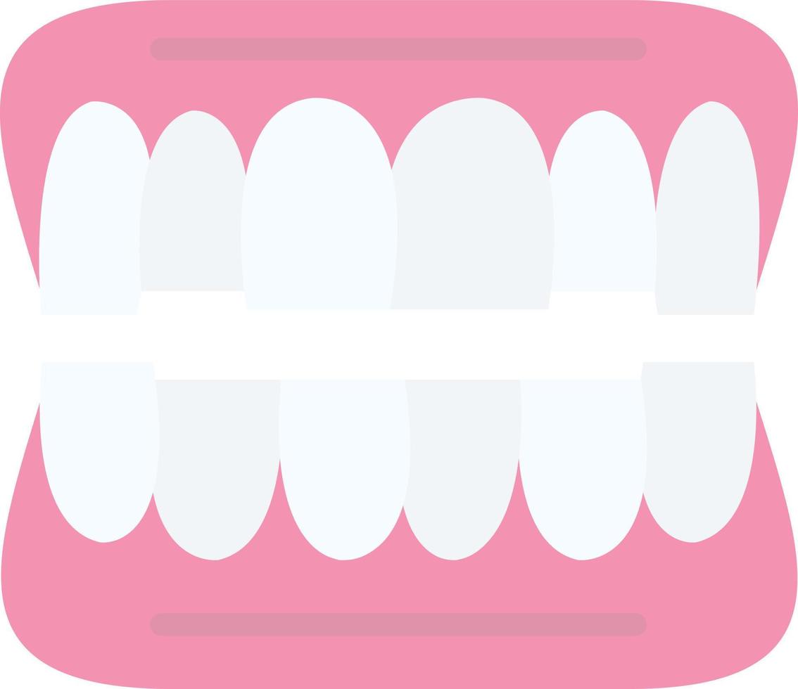 diseño de icono de vector de dentadura postiza