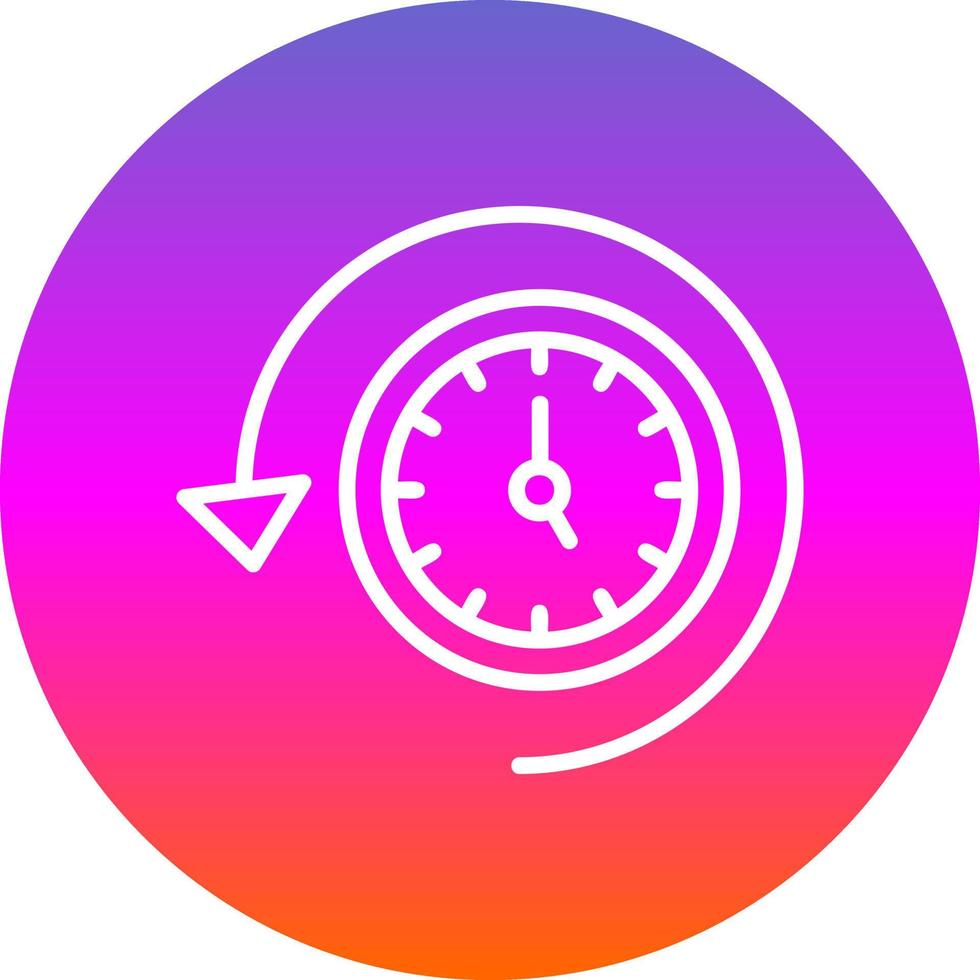 diseño de icono de vector de tiempo de recuperación