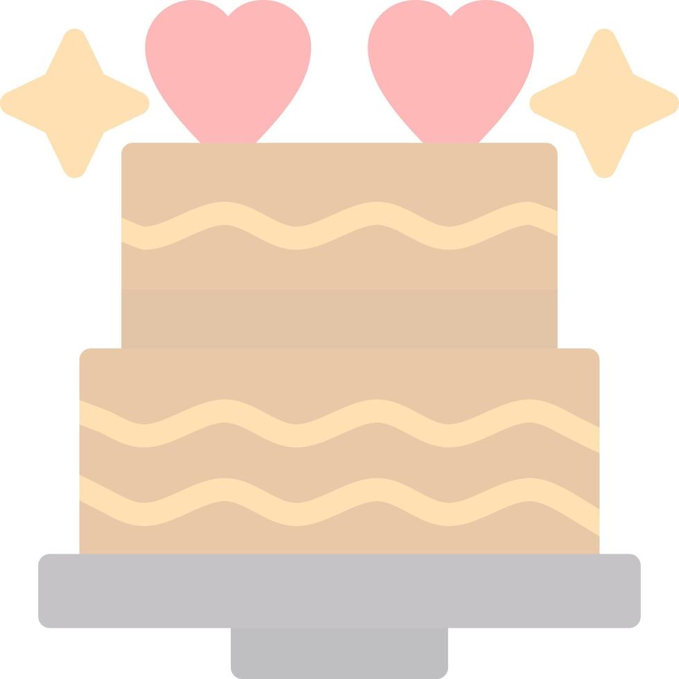 Wedding Cake Vector Icon Design