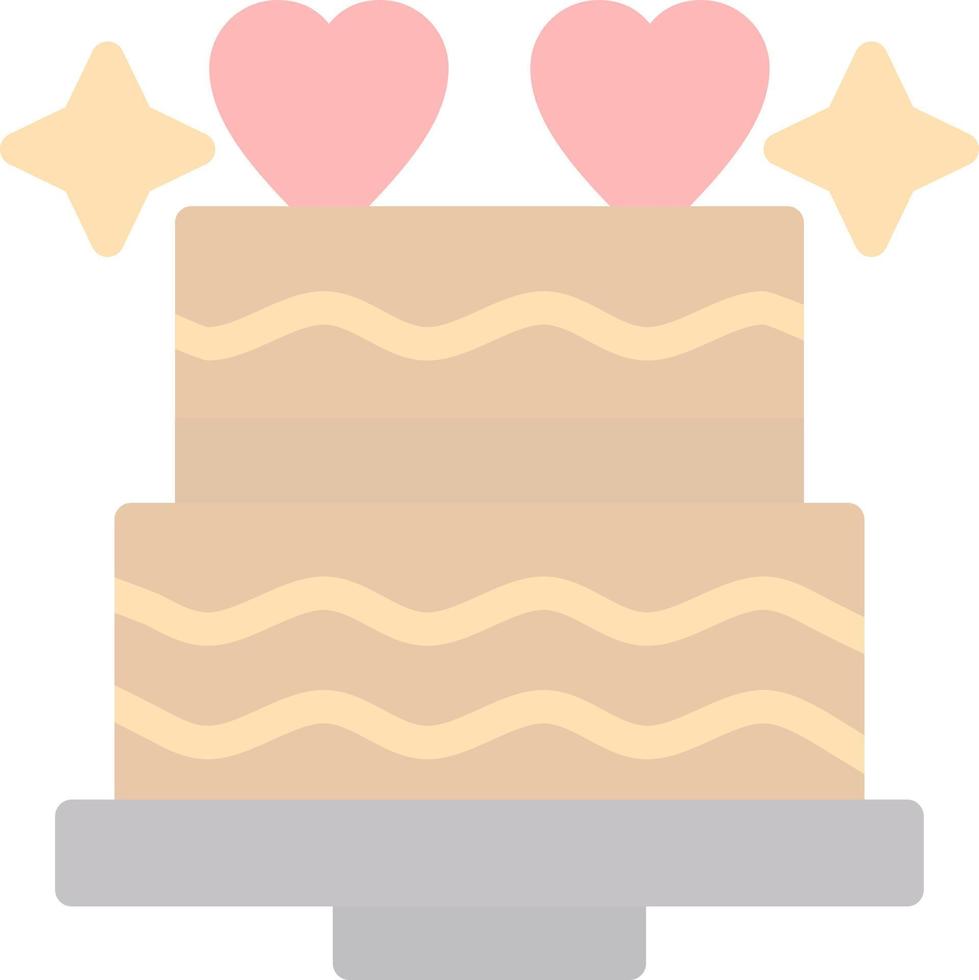 diseño de icono de vector de pastel de boda