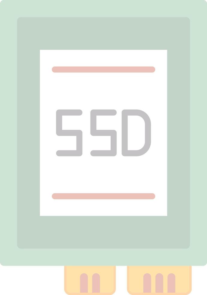 Ssd card Vector Icon Design