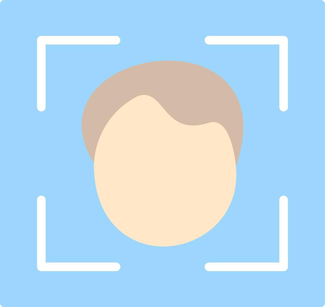 Face Scanner Vector Icon Design