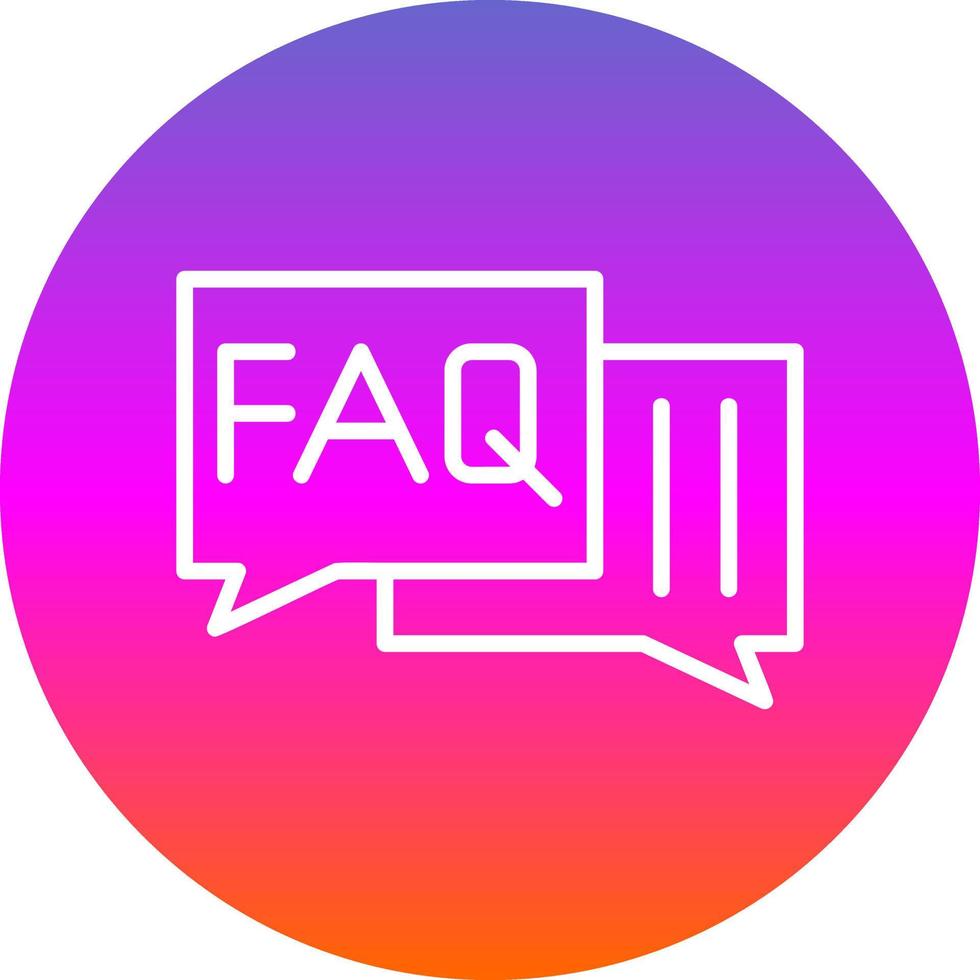 Faq Vector Icon Design