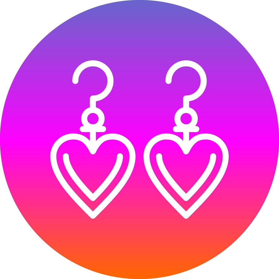 diseño de icono de vector de pendientes