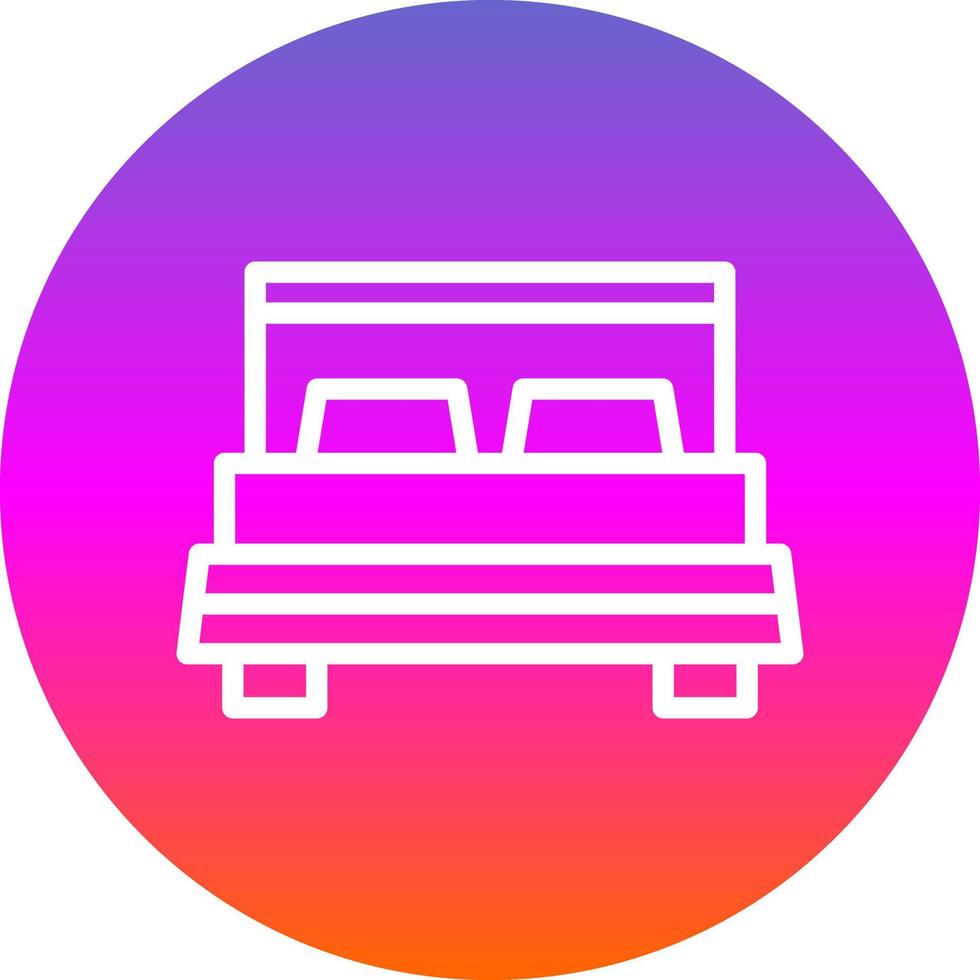 Bed Vector Icon Design