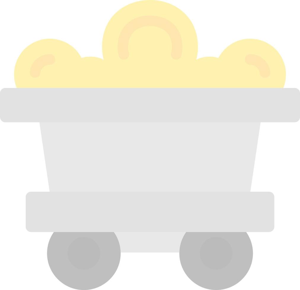 Mining Cart Vector Icon Design