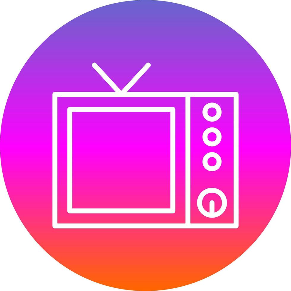Television Vector Icon Design
