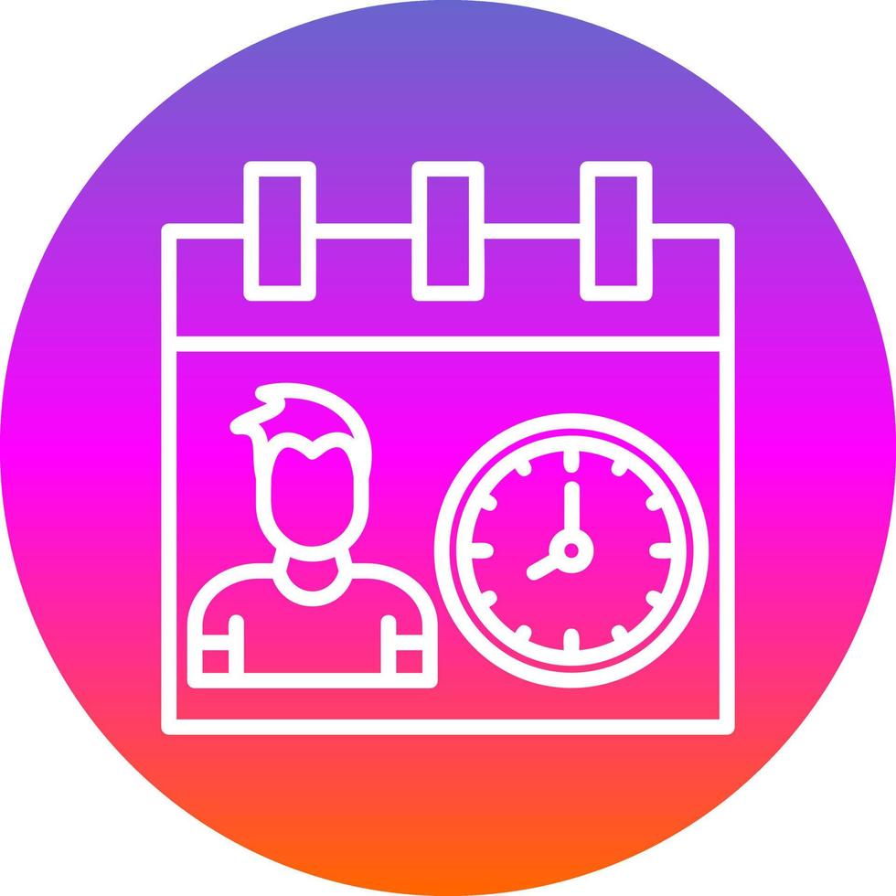 Working Hours Vector Icon Design