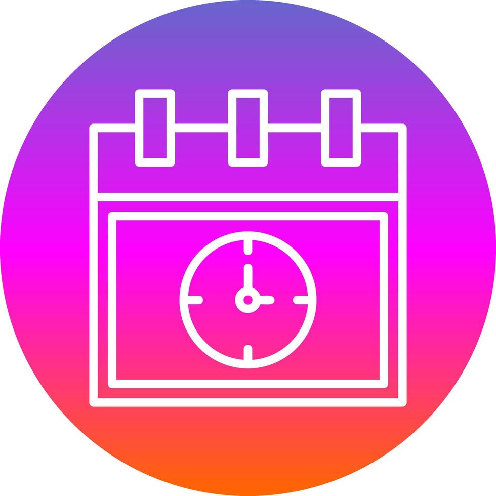 Deadline Vector Icon Design