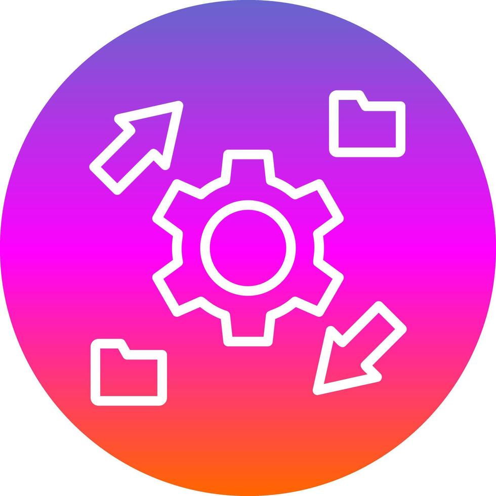 Data Transformation Vector Icon Design