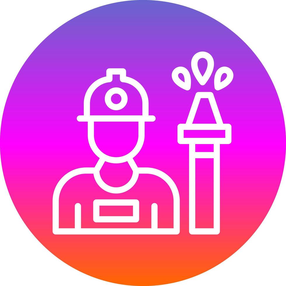 Fireman Vector Icon Design