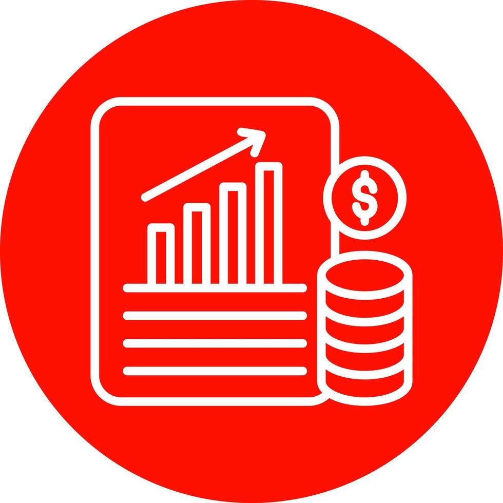 diseño de icono de vector de base de datos financiera