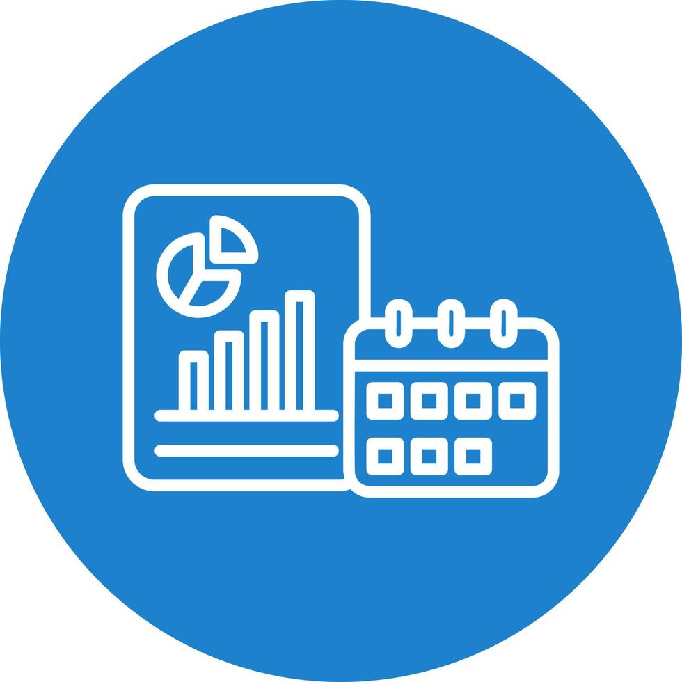Yearly Report Vector Icon Design