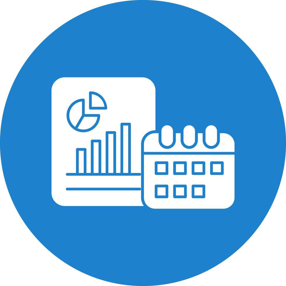 Yearly Report Vector Icon Design