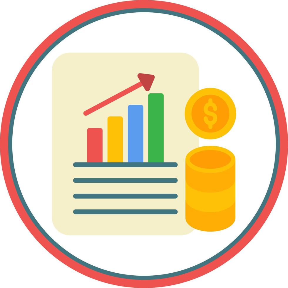 Financial Database Vector Icon Design