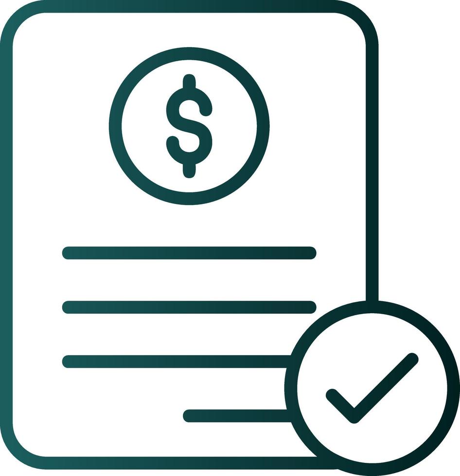 Invoice Vector Icon Design