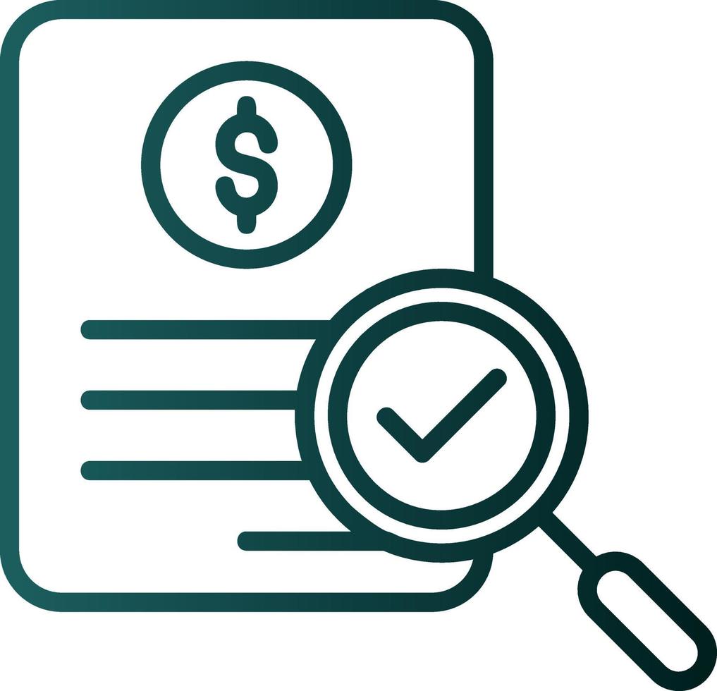 Audit Vector Icon Design