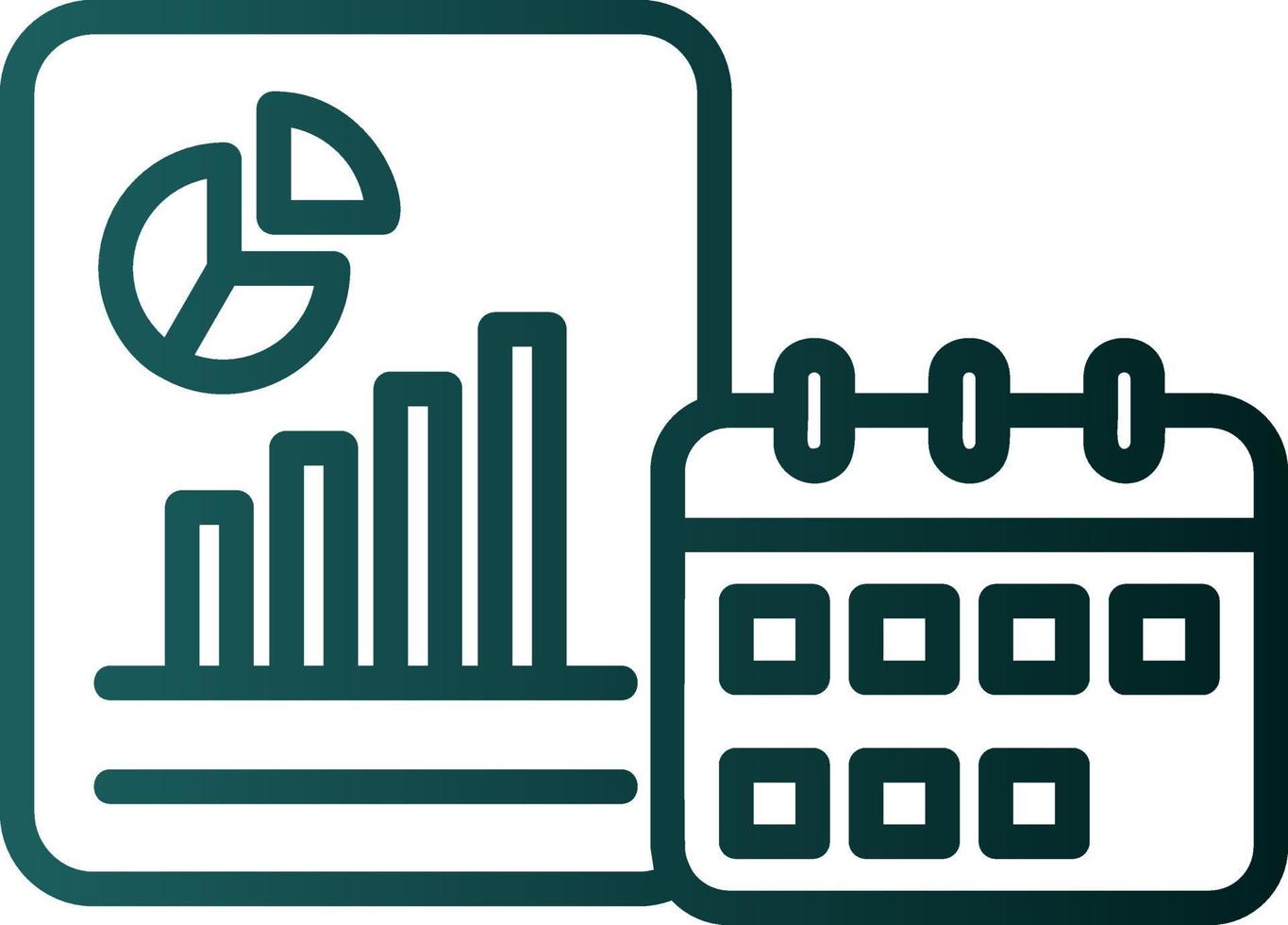 Yearly Report Vector Icon Design