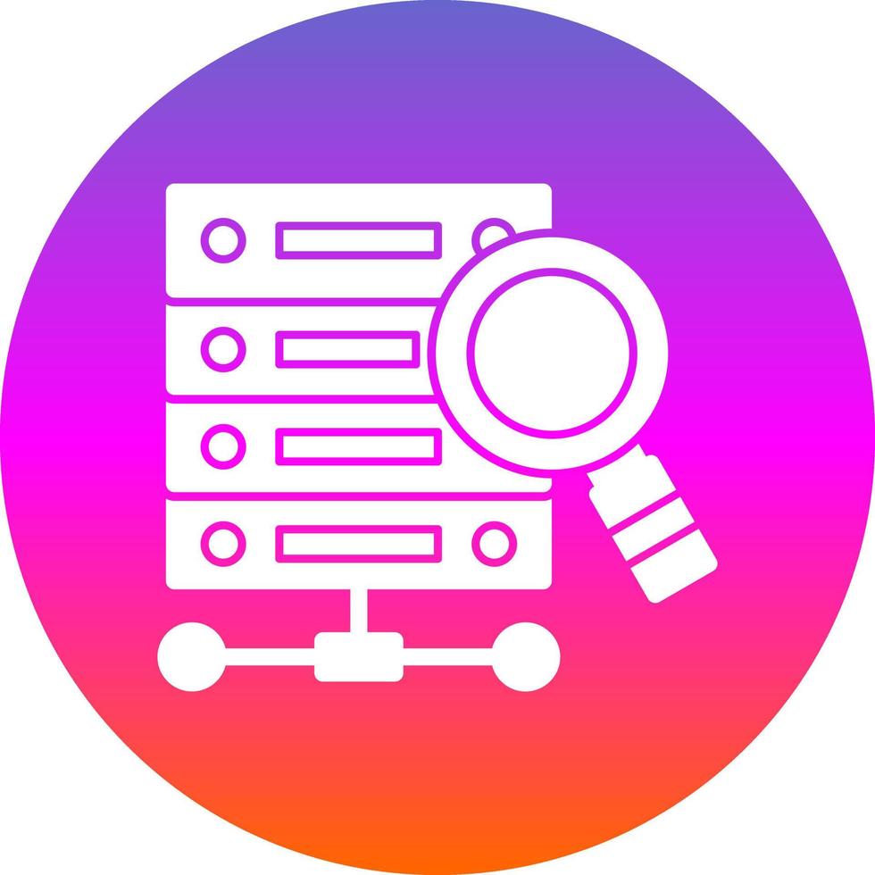 Data Query Vector Icon Design