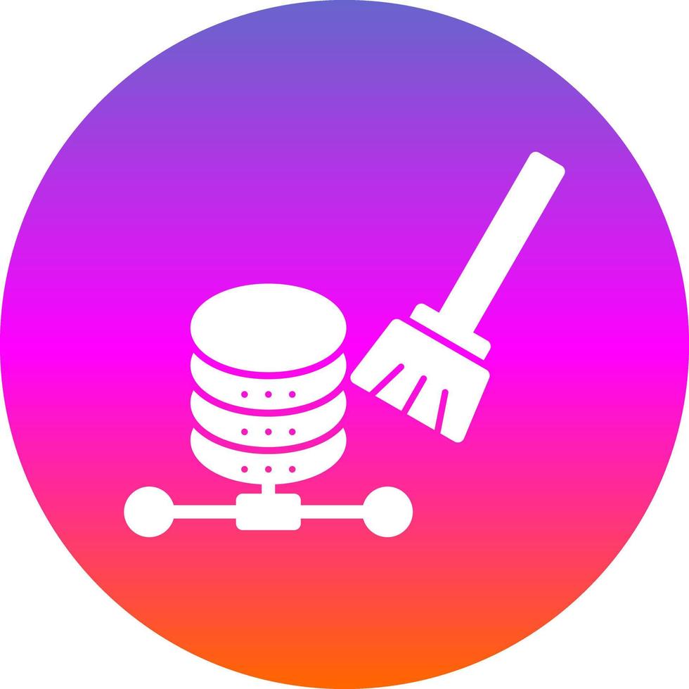 Data Cleansing Vector Icon Design