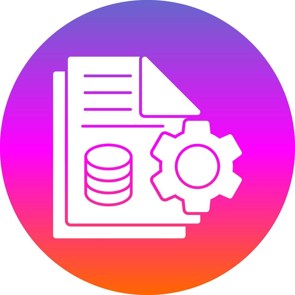 Data Reporting Vector Icon Design