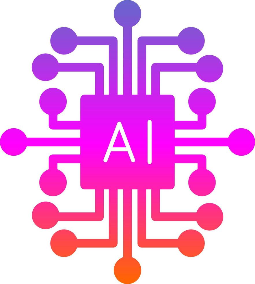 Artificial Intelligence Vector Icon Design