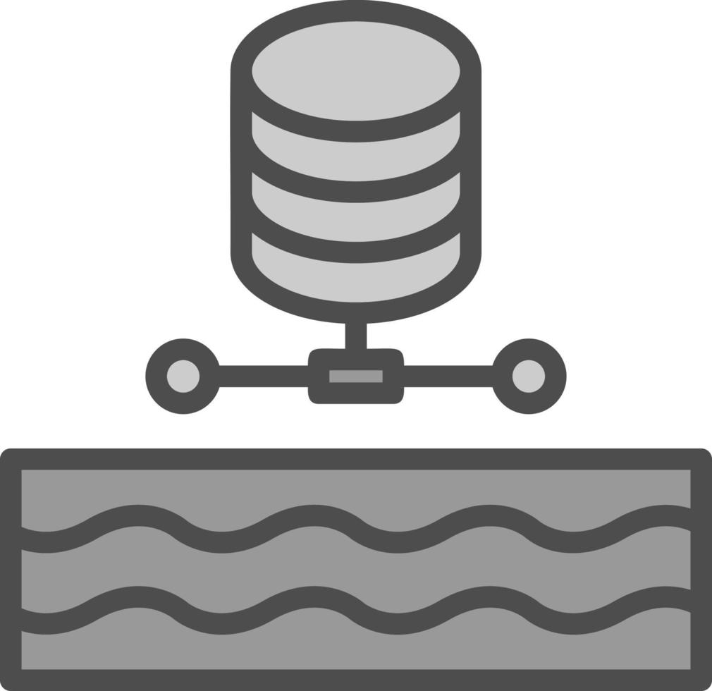 diseño de icono de vector de lago de datos