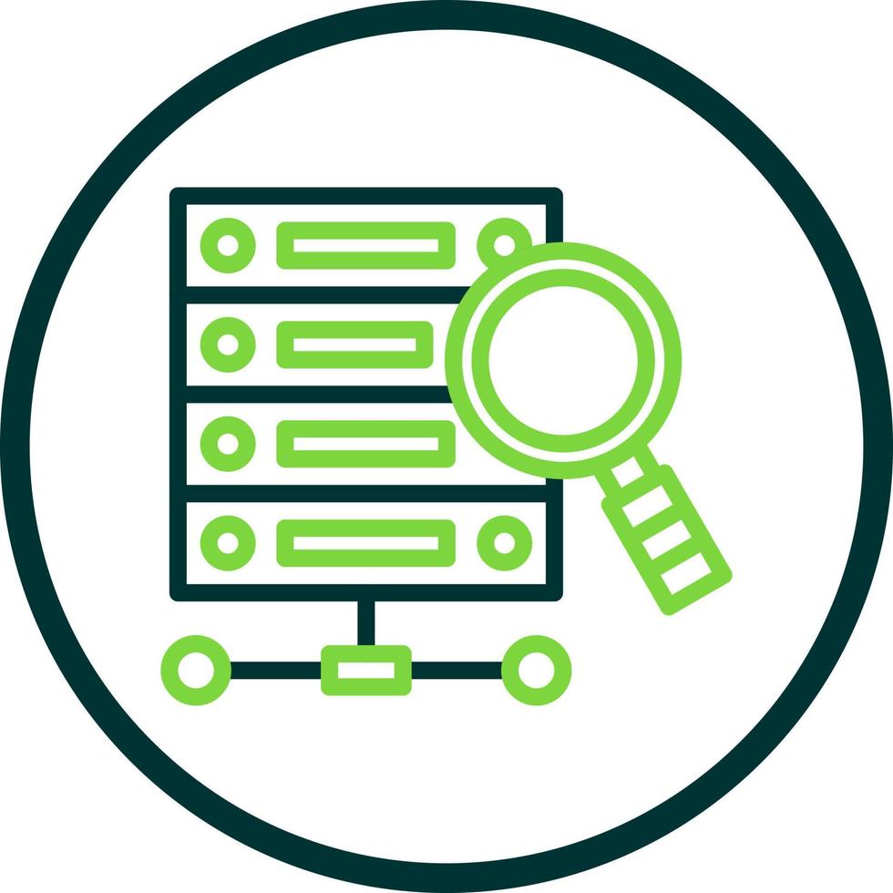 Data Query Vector Icon Design