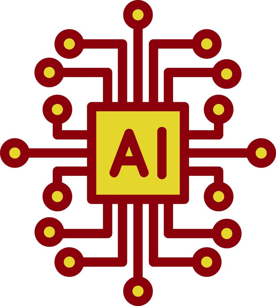Artificial Intelligence Vector Icon Design