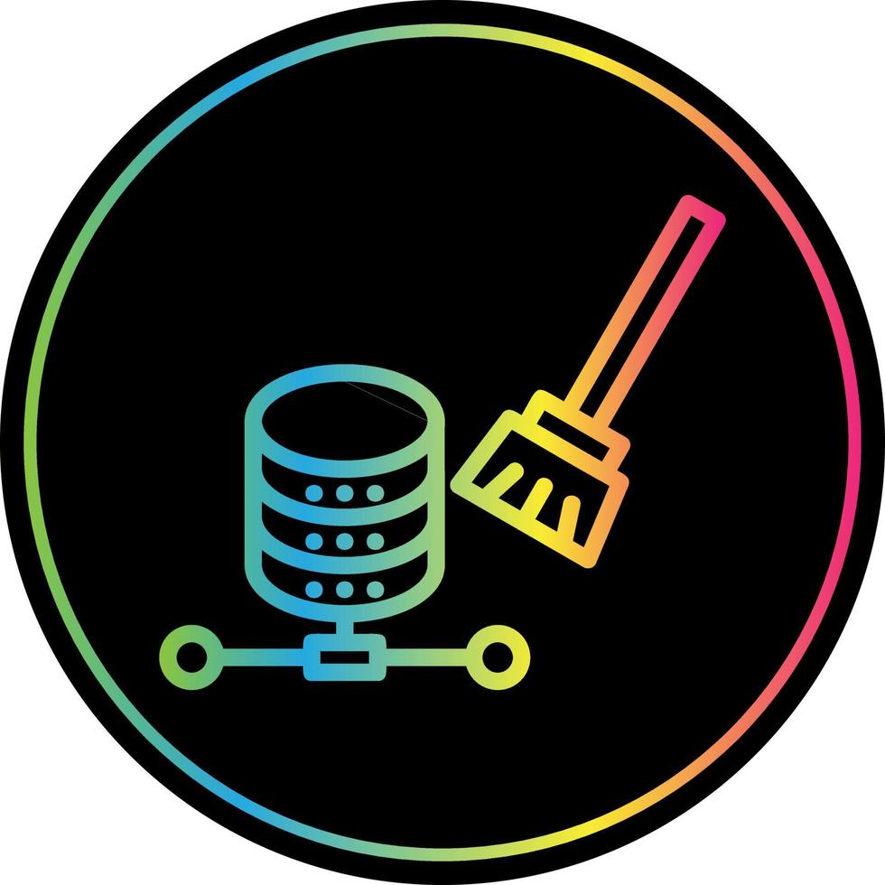 Data Cleansing Vector Icon Design