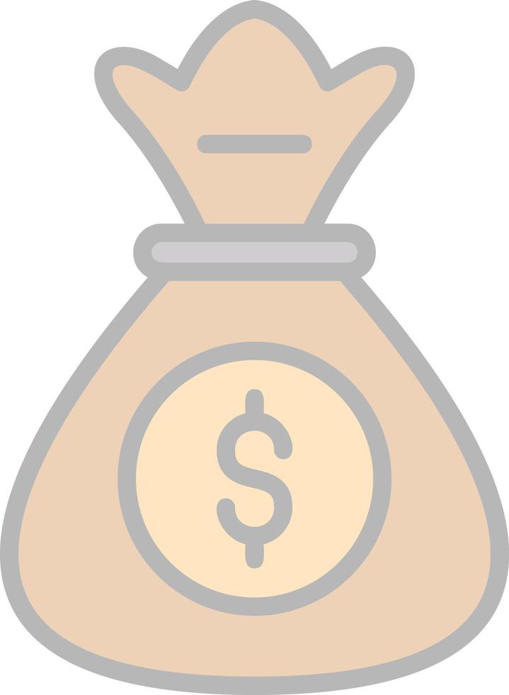 Money Bag Vector Icon Design