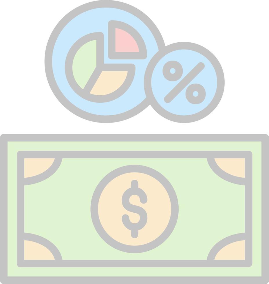 Money Margin Vector Icon Design