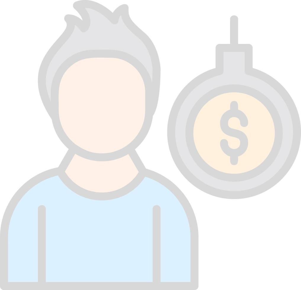 Debt Vector Icon Design
